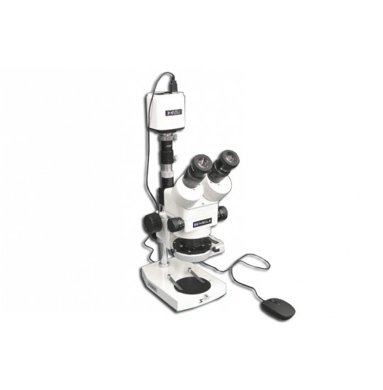 EMZ-13TRH + MA522 + P + MA302 + MA961C/S/ESD (Cool White) + MA151/35/03 + HD1500MET (10X - 70X) Stand Configuration System, Working Distance: 90mm (3.54")