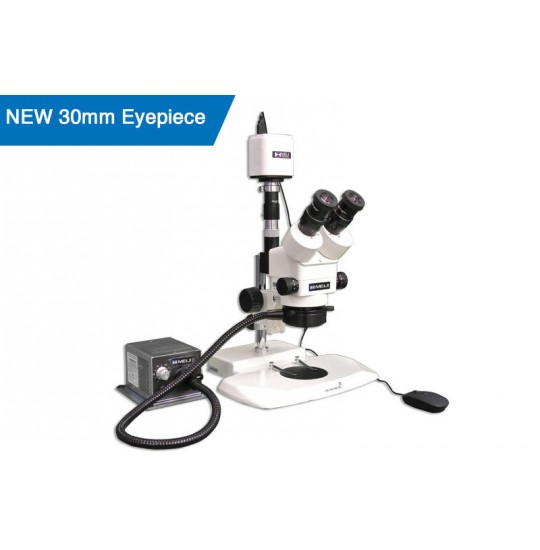 EMZ-5TRH + MA522 + FOL-162 + MA151/35/04 + HD1500T + PK (7X - 45X) Stand Configuration System, Working Distance: 93mm (3.66")