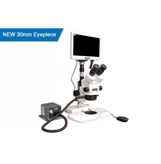 EMZ-5TRH + MA522 + FOL-162 + MA151/35/04 + HD1500TM + PK (7X - 45X) Stand Configuration System, Working Distance: 93mm (3.66”)