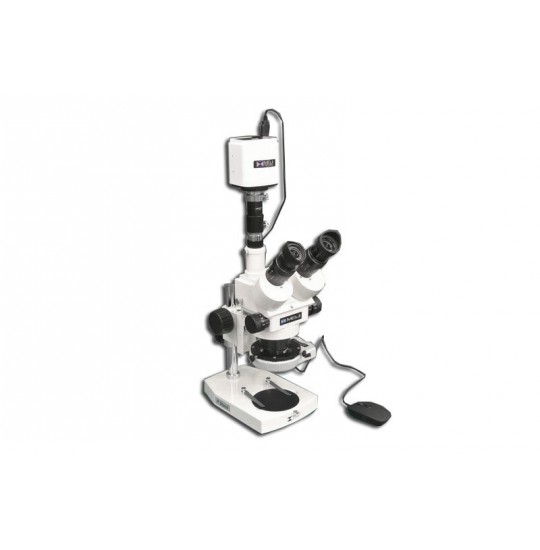 EMZ-5TR + MA502 + P + MA302 + MA961C/S/ESD (Cool White) + MA151/35/03 + HD1500T (7X - 45X) Stand Configuration System, Working Distance: 93mm (3.66")