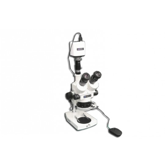 EMZ-5TRH + MA522 + P + MA302 + MA961W/S/ESD (Warm White) + MA151/35/03 + HD1500MET (7X - 45X) Stand Configuration System, Working Distance: 93mm (3.66")