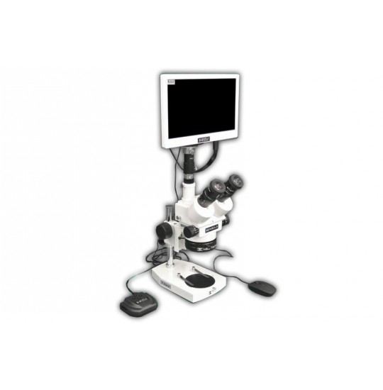 EMZ-5TRH + MA522 + P + MA961D/40 (Daylight) + MA151/35/03 + HD1000-LITE-M (7X - 45X) Stand Configuration System, Working Distance: 93mm (3.66")