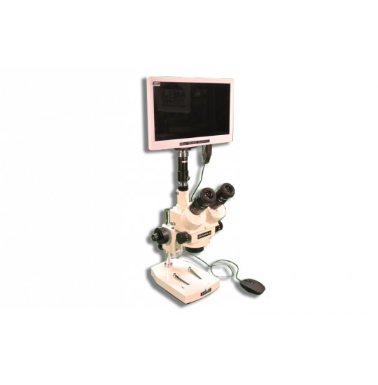 EMZ-5TRH + MA522 + PC +MA151/35/03 + HD1500TM (7X - 45X) Stand Configuration System, Working Distance: 93mm (3.66")