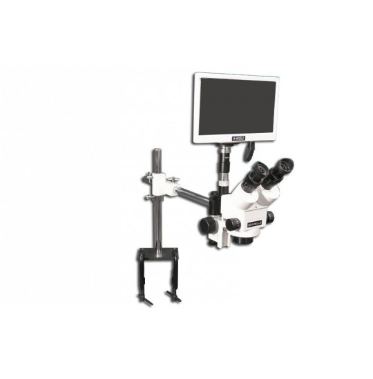 EMZ-8TR + MA502 + F + S-4500 + MA151/35/03 + HD1500TM (WHITE) (7X - 45X) Stand Configuration System, Working Distance: 104mm (4.09")