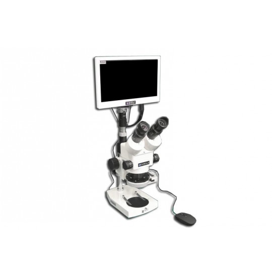 EMZ-8TR + MA502 + P + MA302 + MA961W/S/ESD (Warm White) + MA151/35/03 + HD1000-LITE-M (7X - 45X) Stand Configuration System, Working Distance: 104mm (4.09")