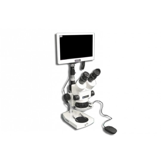 EMZ-8TR + MA502 + P + MA302 + MA961D/S/ESD (Daylight) + MA151/35/03 + HD1500MET-M (7X - 45X) Stand Configuration System, Working Distance: 104mm (4.09")
