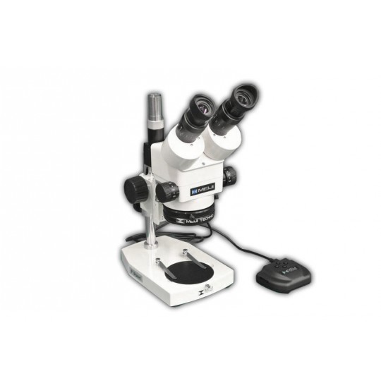 EMZ-8TR + MA502 + P + MA961C/40 (Cool White) (7X - 45X) Stand Configuration System, Working Distance: 104mm (4.09")
