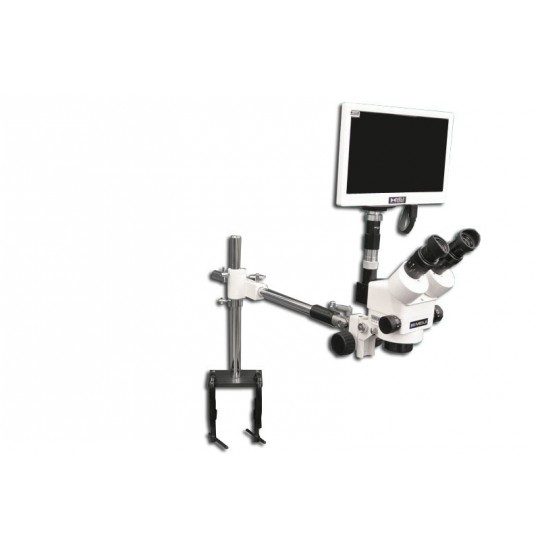 EMZ-8TR + MA502 + FS + S-4600 + MA151/35/03 + HD1500TM (WHITE) (7X - 45X) Stand Configuration System, Working Distance: 104mm (4.09")