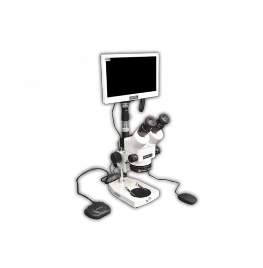 EMZ-8TRH + MA522 + P + MA961D/40 (Daylight) + MA151/35/03 + HD1500TM (7X - 45X) Stand Configuration System, Working Distance: 104mm (4.09")
