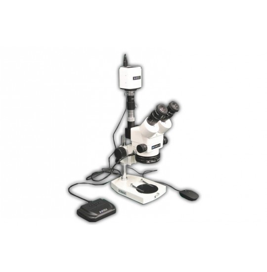 EMZ-8TRH + MA522 + P + MA961D/80/ESD (Daylight) + MA151/35/03 + HD1500MET (7X - 45X) Stand Configuration System, Working Distance: 104mm (4.09")