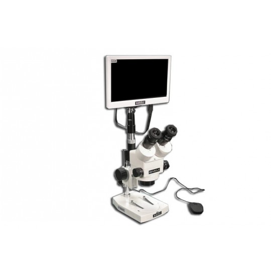 EMZ-8TRH + MA522 + P + MA151/35/03 + HD1500MET-M (7X - 45X) Stand Configuration System, Working Distance: 104mm (4.09")