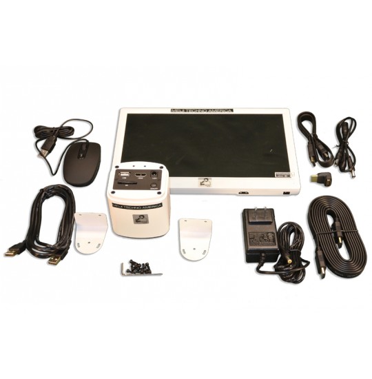 HD1000-LITE-M Affordable Color HD 5MP CMOS 15FPS/ HDMI/ USB 2.0 Camera/Annotation & Measurement Software with 11.8in HDMI Monitor
