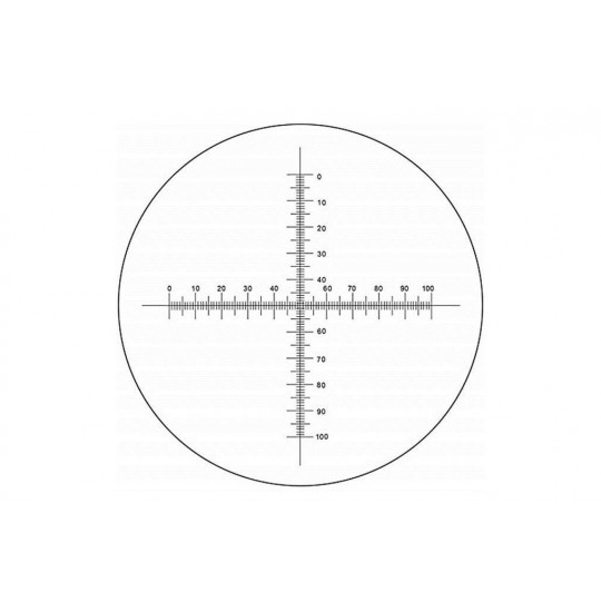 MA539 Cross-line reticle with 0.1mm graduations