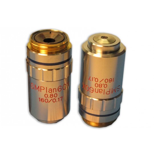 MA645 SM Plan Strain Free 60X Objective ∞ Polarizing Transmitted Brightfield Finite Strain Free - ML9900, ML9400, ML9700
