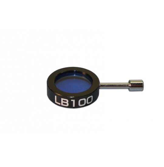 MA754 LB100 Blue Clear Filter in Lolli-Pop Metal Mount