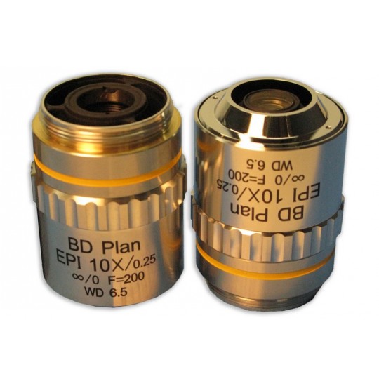 MA924 Plan Semi Apo Epi BD 10X, Dry Metallurgical Brightfield/Darkfield Objective for MC-60, MC-70, MC-65, MC-75, MCS-60, MCS-70, MT7500, MT8500, IM7500 series.