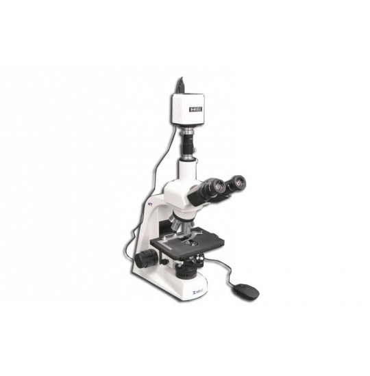 MT5300H-HD1500MET/0.3 Halogen 40X-1000X Advanced Biological Trinocular Brightfield Compound Microscope with HD Camera Measurement (HD1500MET)