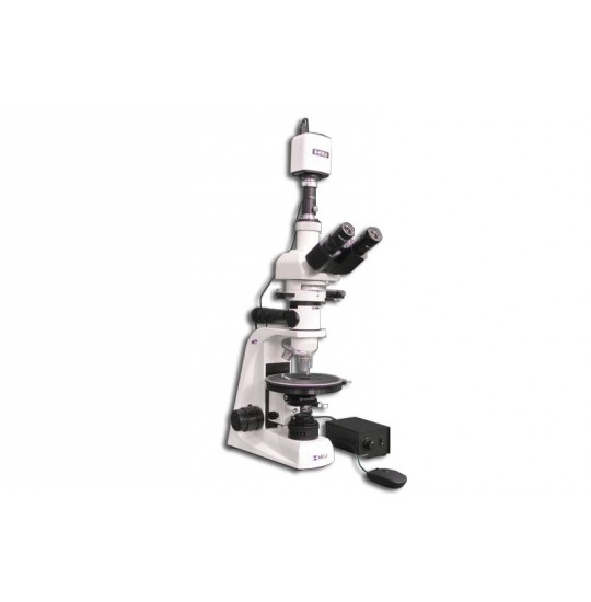 MT9930-HD1500MET/0.3 40X - 400X Halogen Trinocular Polarizing Microscope and HD Camera (HD1500MET)
