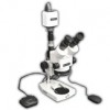 EMZ-13TR + MA502 + P + MA961C/40 (Cool White) + MA151/35/03 + HD1500MET (10X - 70X) Stand Configuration System, Working Distance: 90mm (3.54")