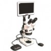 EMZ-13TR + MA502 + P + MA961D/80/ESD (Daylight) + MA151/35/03 + HD1500TM (10X - 70X) Stand Configuration System, Working Distance: 90mm (3.54")