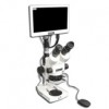 EMZ-8TR + MA502 + P + MA302 + MA961W/S/ESD (Warm White) + MA151/35/03 + HD1000-LITE-M (7X - 45X) Stand Configuration System, Working Distance: 104mm (4.09")