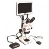 EMZ-8TR + MA502 + P + MA961C/80/ESD (Cool White) + MA151/35/03 + HD1000-LITE-M (7X - 45X) Stand Configuration System, Working Distance: 104mm (4.09")