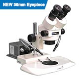 EMZ-13H + MA522 + FOL-161 + PK  (10X - 70X) Stand Configuration System, Working Distance: 90mm (3.54")