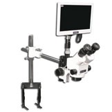 EMZ-13TRH + MA522 + F + S-4500 + MA151/35/03 + HD1500TM (10X - 70X) Stand Configuration System, Working Distance: 90mm (3.54")