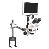 EMZ-13TRH + MA522 + FS + S-4600 + MA151/35/03 + HD1500TM (WHITE) (10X - 70X) Stand Configuration System, Working Distance: 90mm (3.54")
