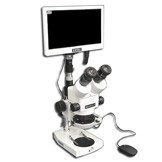 EMZ-13TRH + MA522 + P + MA302 + MA961C/S/ESD (Cool White) + MA151/35/03 + HD1500MET-M (10X - 70X) Stand Configuration System, Working Distance: 90mm (3.54")