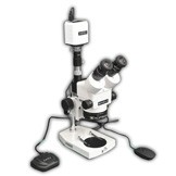 EMZ-13TRH + MA522 + P + MA961W/40 (Warm White) + MA151/35/03 + HD1500MET (10X - 70X) Stand Configuration System, Working Distance: 90mm (3.54")