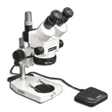 EMZ-13TRH + MA522 + P + MA961C/80/ESD (Cool White) (10X - 70X) Stand Configuration System, Working Distance: 90mm (3.54")