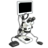EMZ-13TRH + MA522 + P + MA961D/80/ESD (Daylight) + MA151/35/03 + HD1000-LITE-M (10X - 70X) Stand Configuration System, Working Distance: 90mm (3.54")