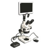 EMZ-5TR + MA502 + P + MA961W/80/ESD (Warm White) + MA151/35/03 + HD1500MET-M (7X - 45X) Stand Configuration System, Working Distance: 93mm (3.66")