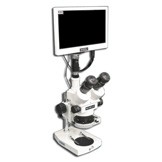 EMZ-5TRH + MA522 + P + MA302 + MA961W/S/ESD (Warm White) + MA151/35/03 + HD1000-LITE-M (7X - 45X) Stand Configuration System, Working Distance: 93mm (3.66")