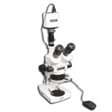 EMZ-5TRH + MA522 + P + MA302 + MA961C/S/ESD (Cool White) + MA151/35/03 + HD1500T (7X - 45X) Stand Configuration System, Working Distance: 93mm (3.66")