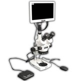 EMZ-5TRH + MA522 + P + MA961C/80/ESD (Cool White) + MA151/35/03 + HD1000-LITE-M (7X - 45X) Stand Configuration System, Working Distance: 93mm (3.66")