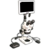 EMZ-5TRH + MA522 + P + MA961W/80/ESD (Warm White) + MA151/35/03 + HD1500MET-M (7X - 45X) Stand Configuration System, Working Distance: 93mm (3.66")