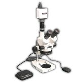 EMZ-5TRH + MA522 + P + MA961W/80/ESD (Warm White) + MA151/35/03 + HD1500MET (7X - 45X) Stand Configuration System, Working Distance: 93mm (3.66")