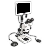 EMZ-8TRH + MA522 + P + MA961D/40 (Daylight) + MA151/35/03 + HD1500TM (7X - 45X) Stand Configuration System, Working Distance: 104mm (4.09")