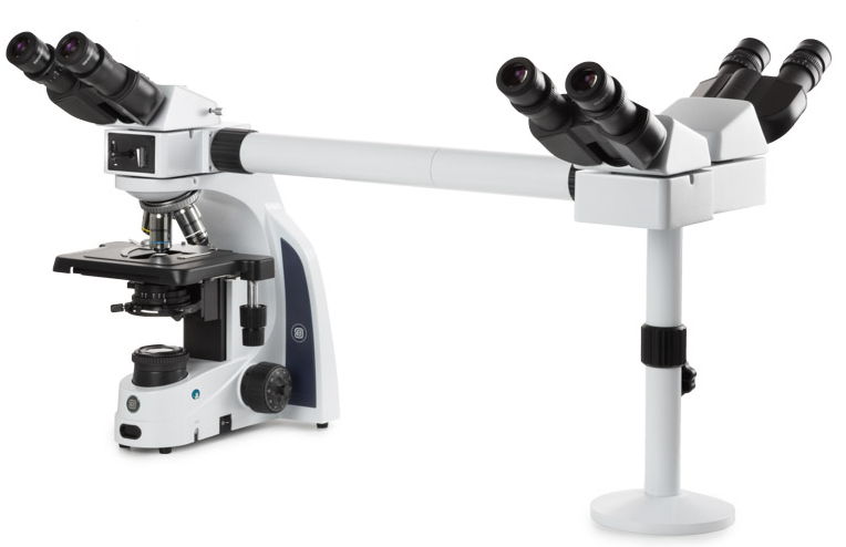 MT-60/TH-3 Three-Headed Binocular Teaching Microscope, LED Brightfield Biological Plan 4X, 10X, 40X, 100X oil Compound Microscope