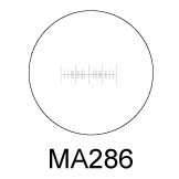 MA286 0.04" divided into 40 units Glass Stage Micrometer