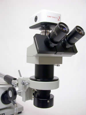 UNIMAC with erect image trinocular head and CC2100 Camera