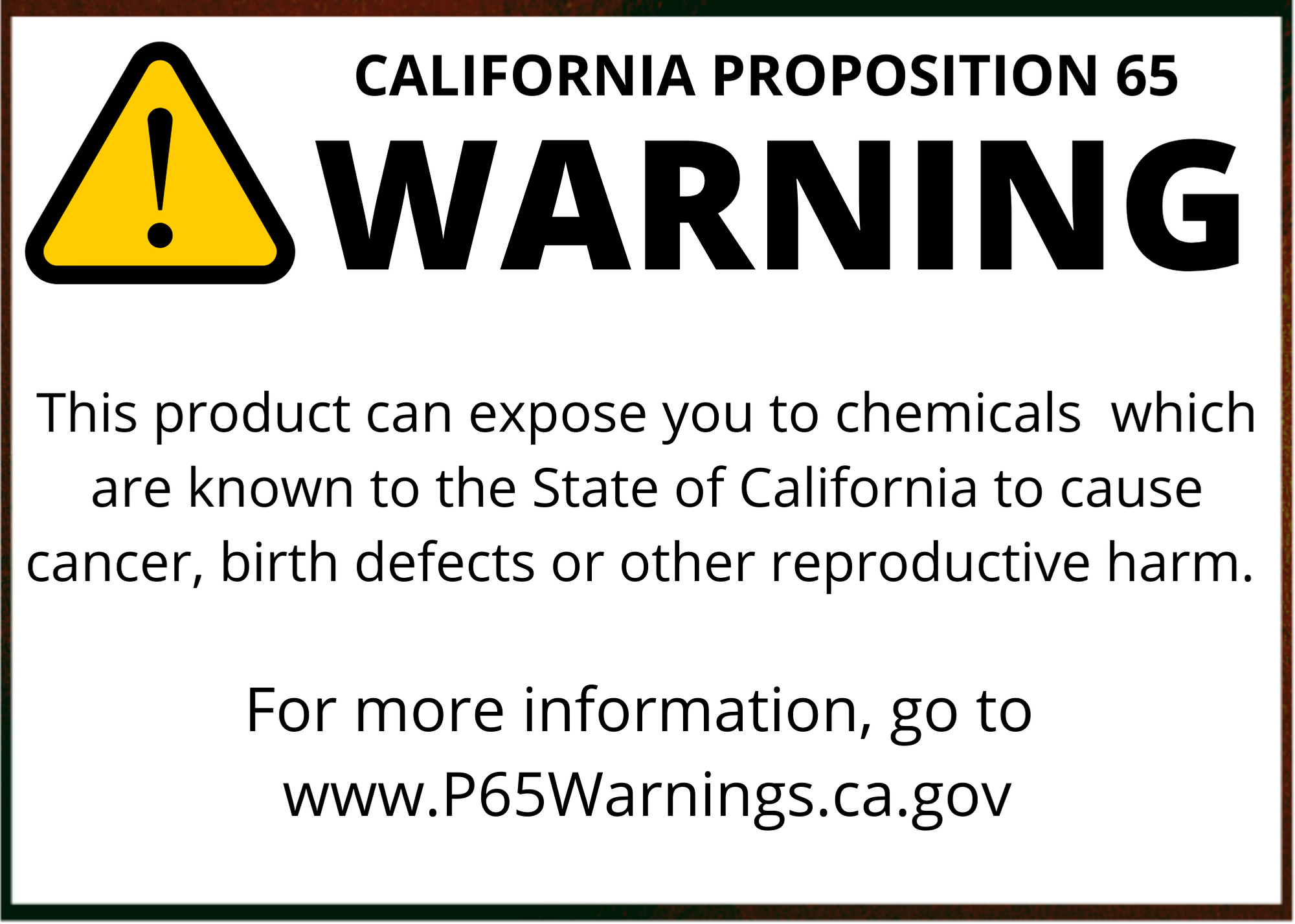WARNING